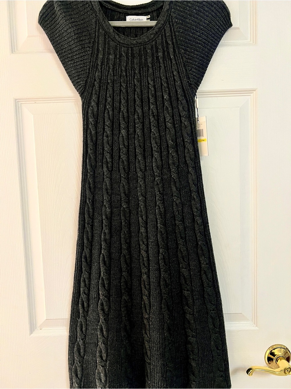 Calvin Klein Charcoal Cable-Knit Women's size PM / NWT